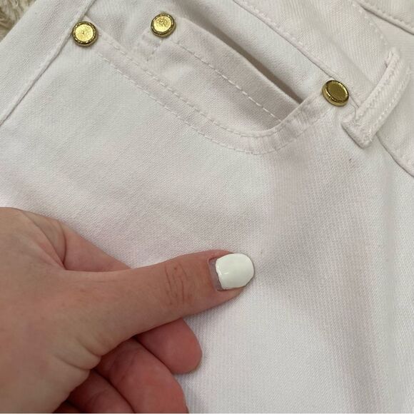 J. McLaughlin Lexi 4-Way Stretch Denim Slim Leg Jeans white size 8 - Picture 9 of 9